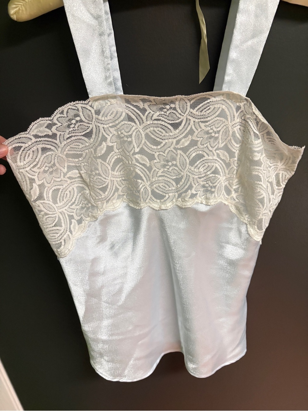 French Maid Vintage Lace Camisole Light Blue